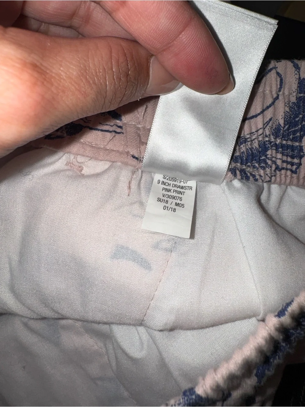 Old Navy NWT! Men'S Pink Marlin Fish Print Shorts Chino Elastic Waist Drawstring